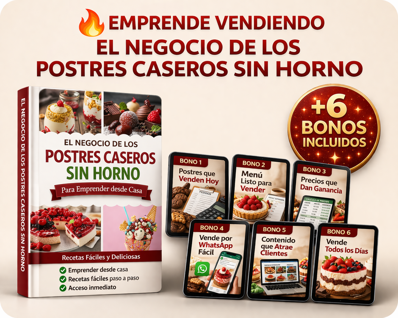 El Negocio de los Postres Caseros Fáciles sin Horno